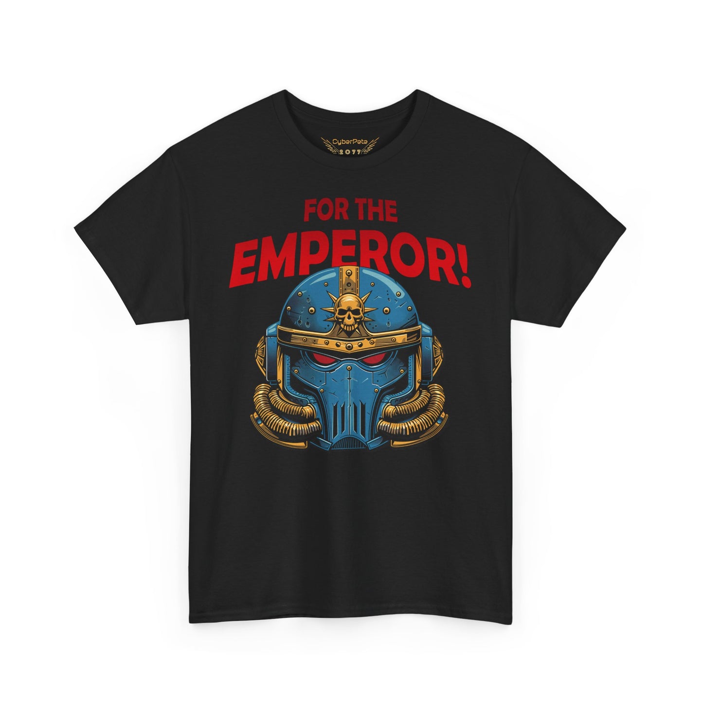Space Marine Helm T-Shirt – FOR THE EMPEROR! | T-Shirt für Gamer und Warhammer 40k Fans