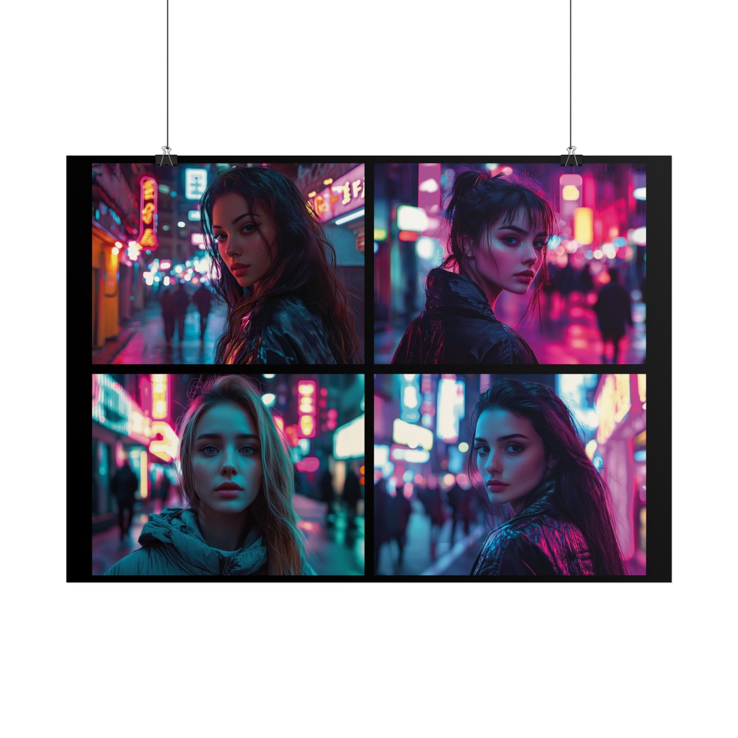 Cyberpunk Street Photography Poster | Poster für Sci-Fi und Cyberpunk Fans