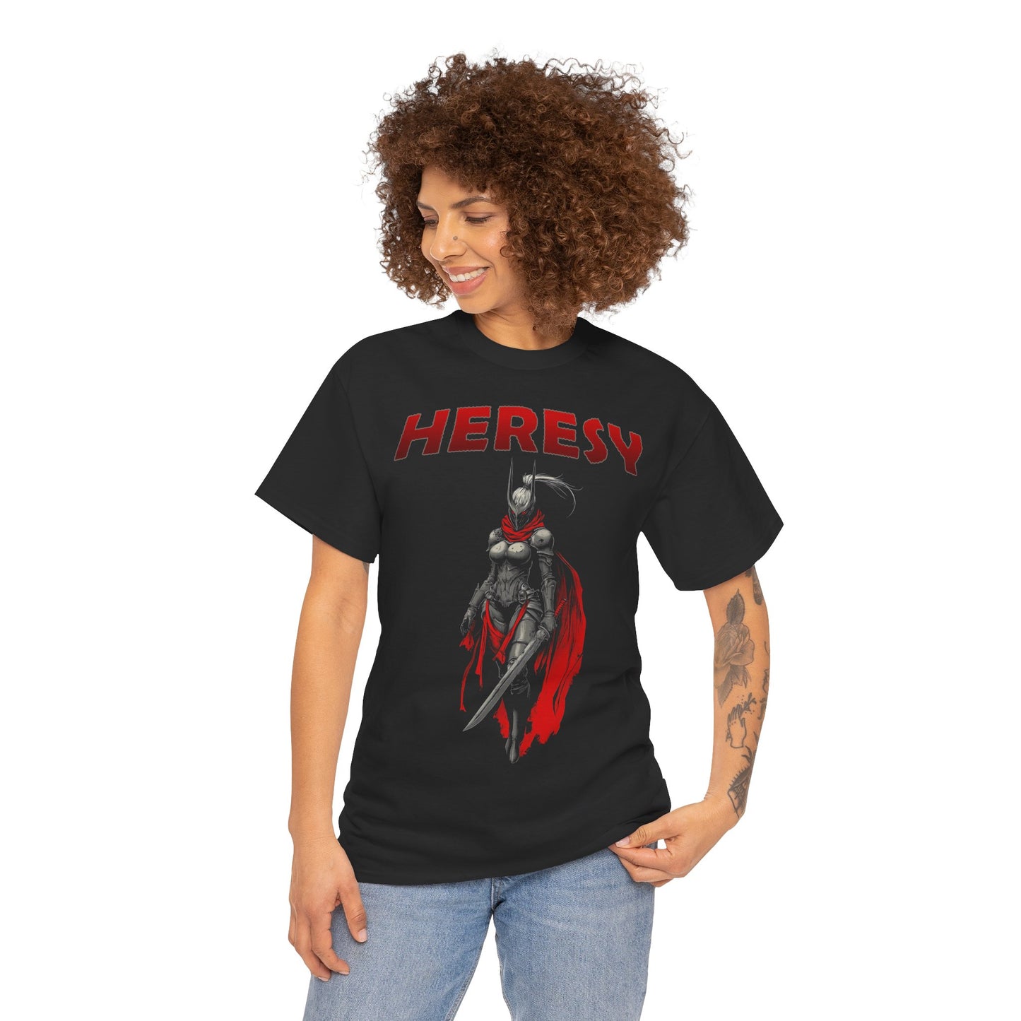 Dark Eldar Wych mit Schwert | T-Shirt für Gamer und Warhammer 40k Fans