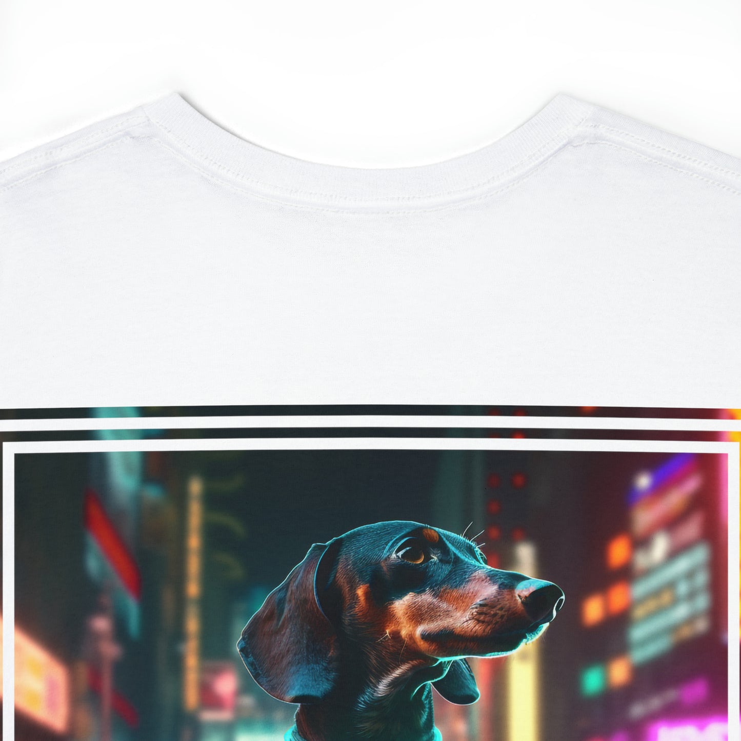 Cyberpunk Dachshund T-Shirt | T-shirt for cyberpunk and dog fans