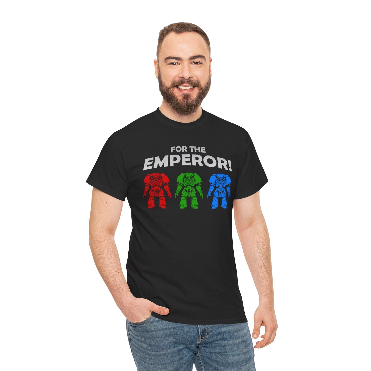Retro RGB Space Marine T-Shirt | T-Shirt für Gamer und Warhammer 40k Fans