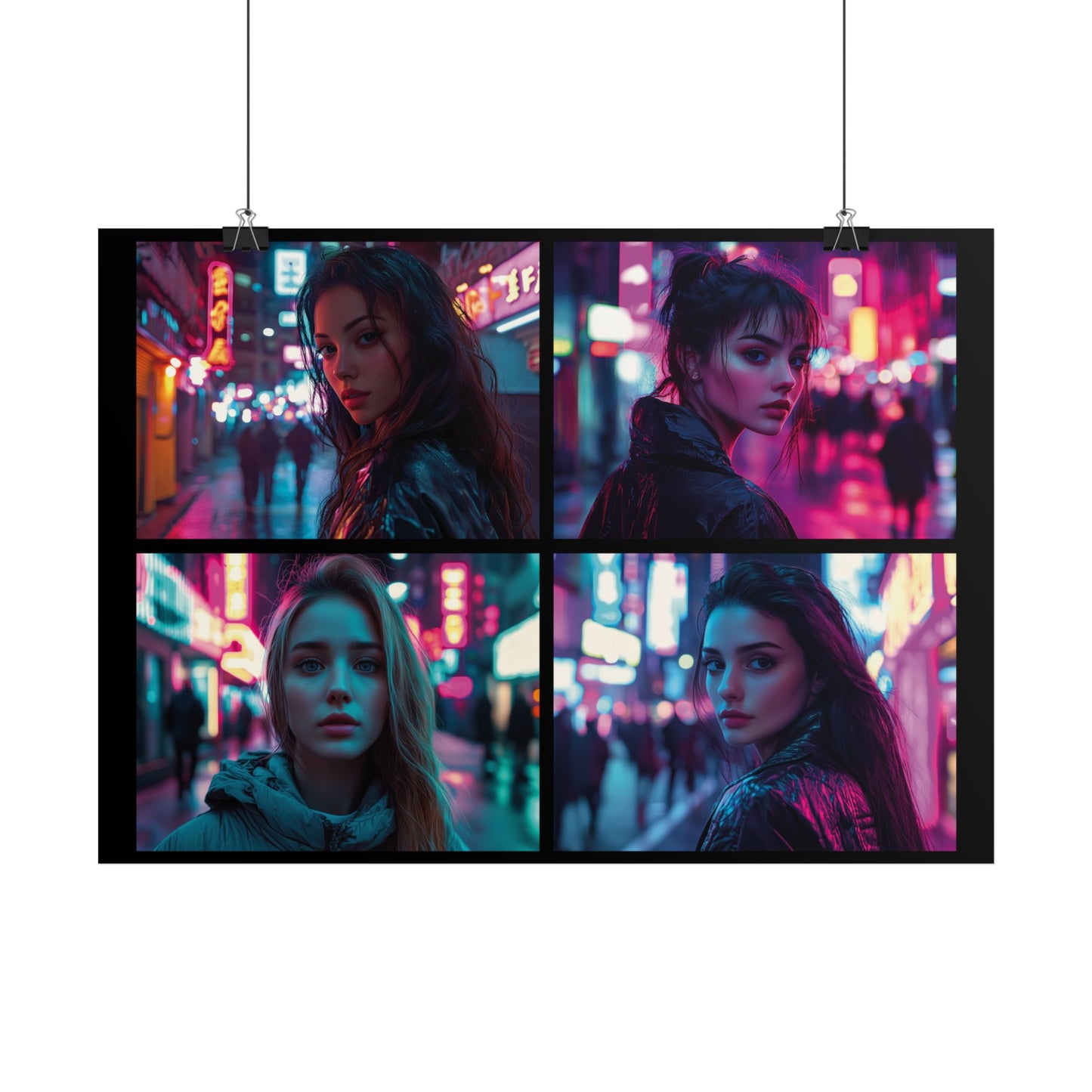 Cyberpunk Street Photography Poster | Poster für Sci-Fi und Cyberpunk Fans