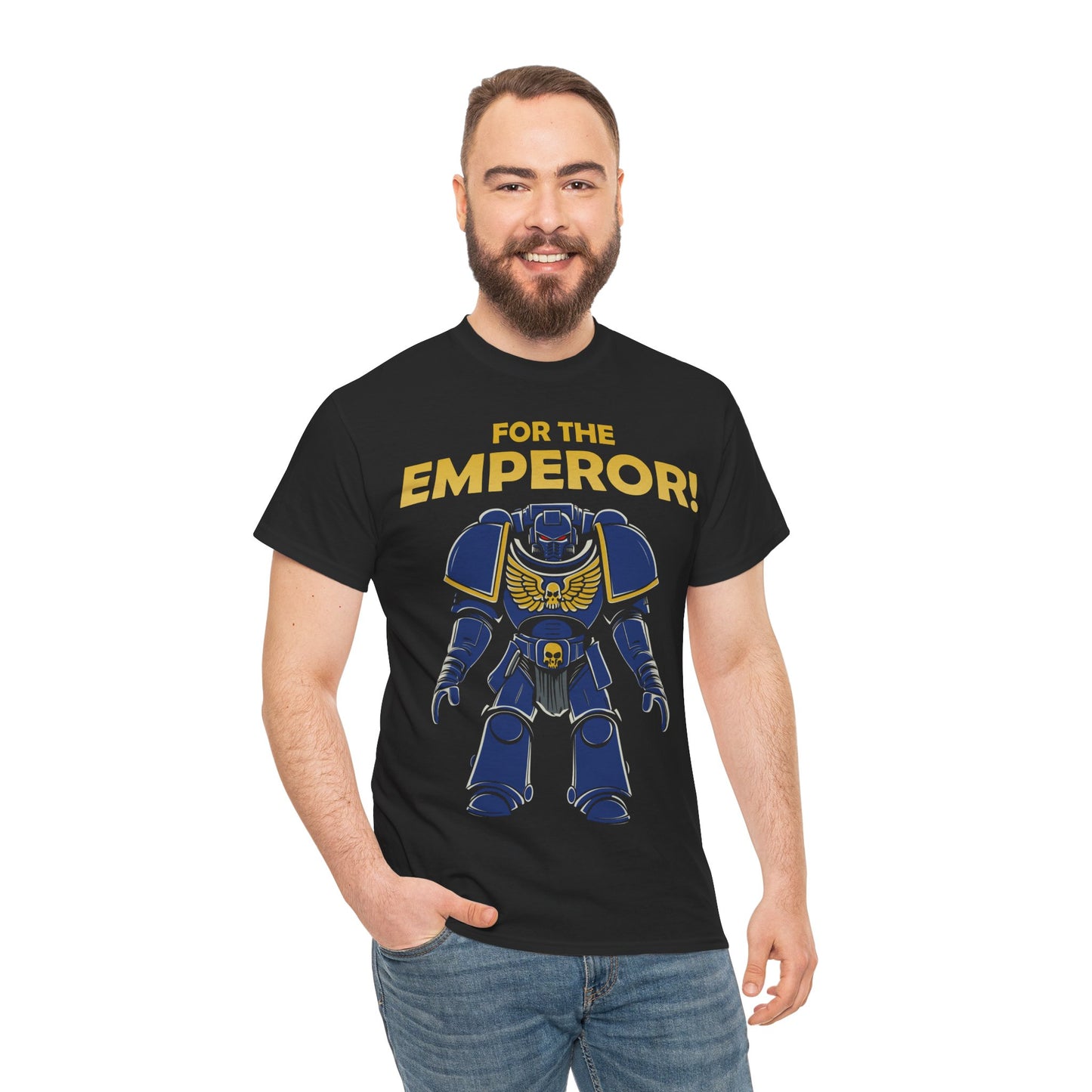 Space Marine T-Shirt – FOR THE EMPEROR! | T-Shirt für Gamer und Warhammer 40k Fans
