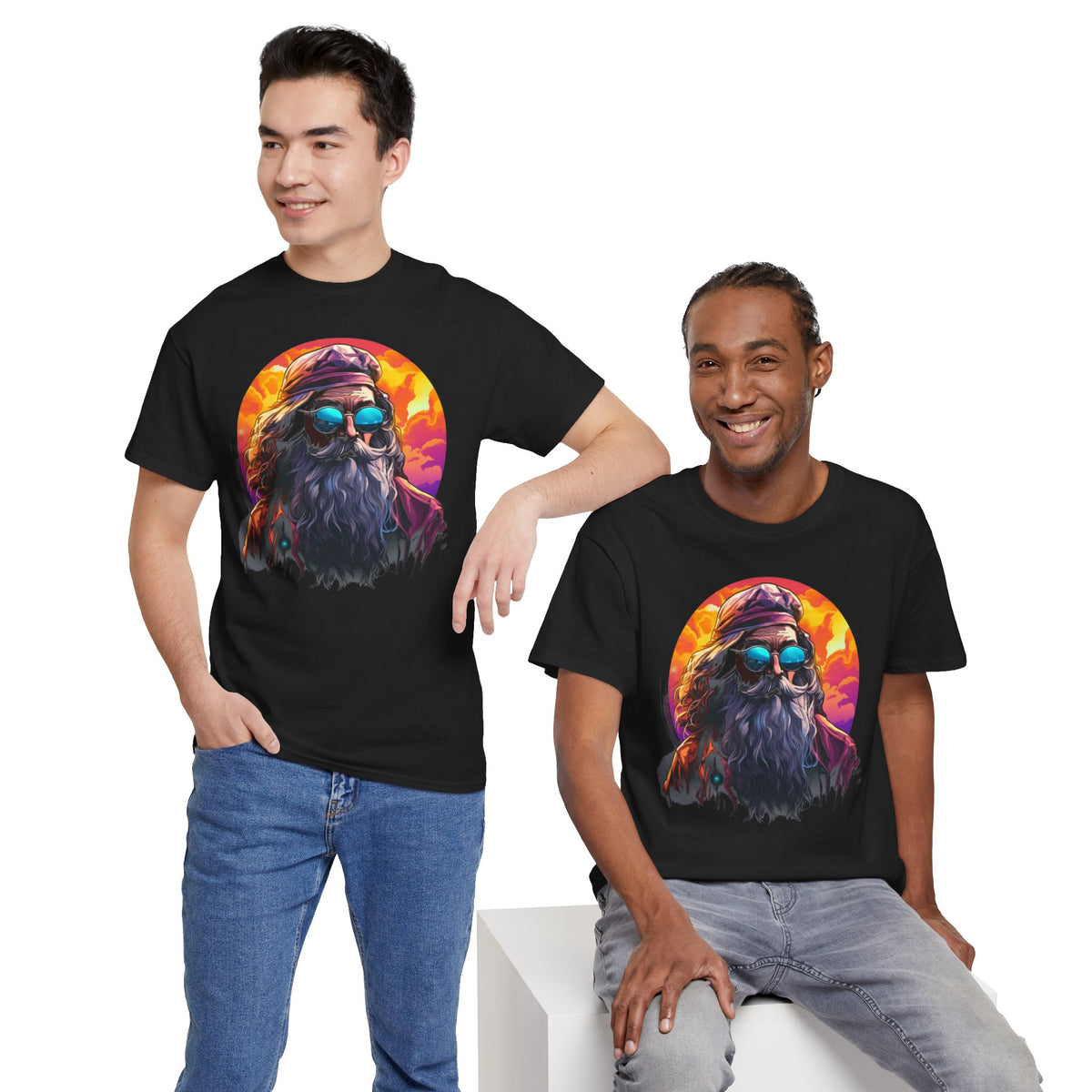 Retrowave Zauberer T-Shirt | T-Shirt für 80er Jahre und Magie Fans