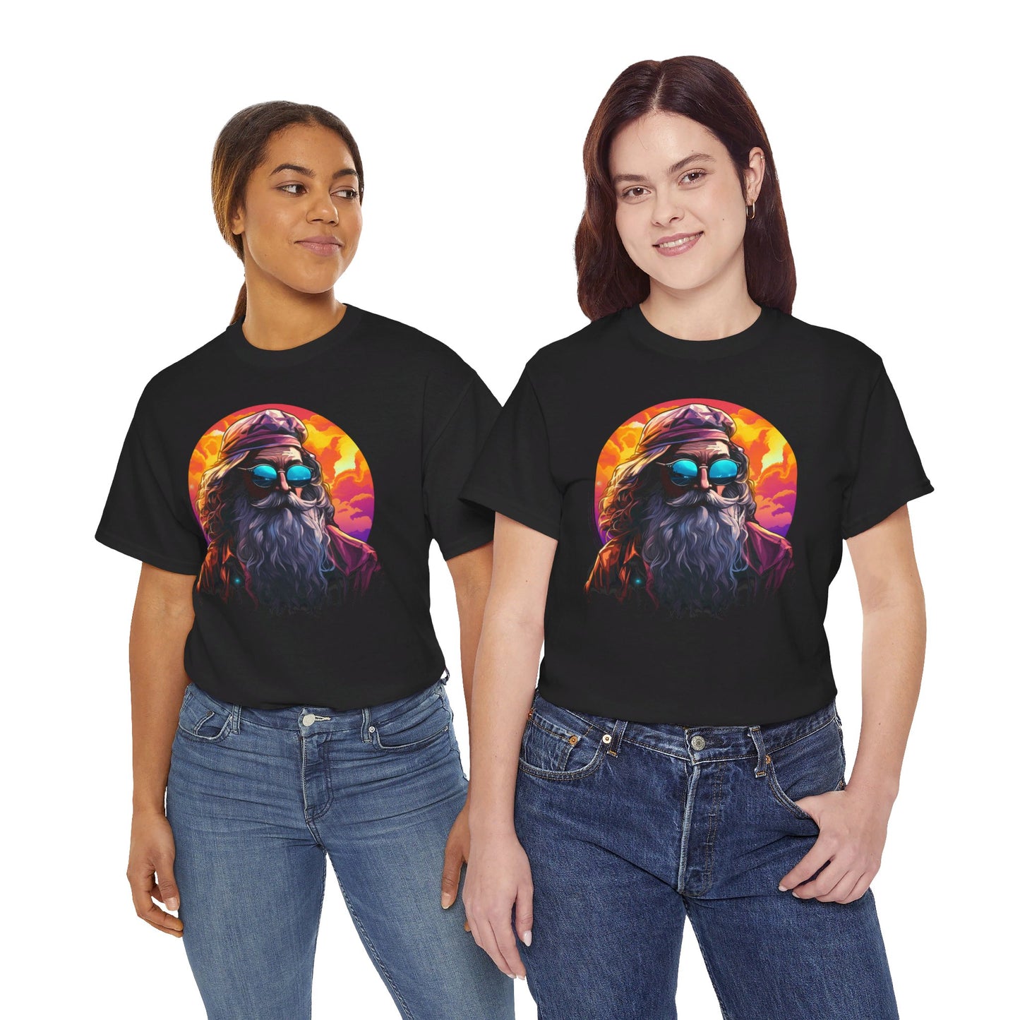 Retrowave Wizard T-Shirt | T-shirt for 80s and magic fans