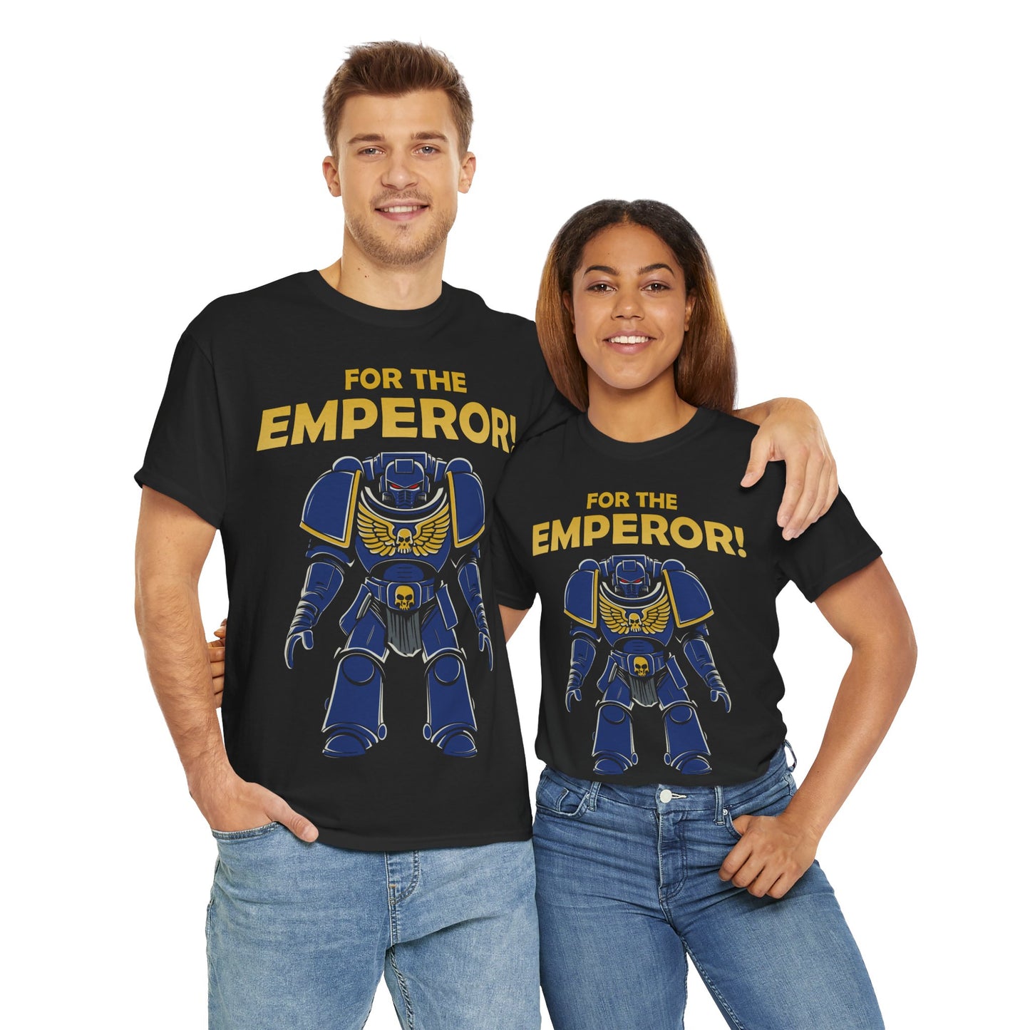 Space Marine T-Shirt – FOR THE EMPEROR! | T-Shirt für Gamer und Warhammer 40k Fans