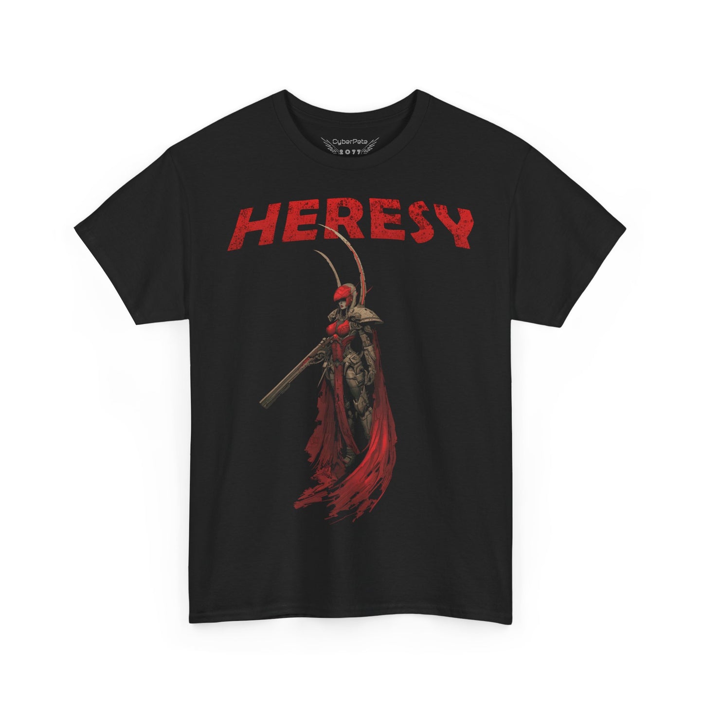 Dark Eldar Wych mit Energiegewehr | T-Shirt für Gamer und Warhammer 40k Fans