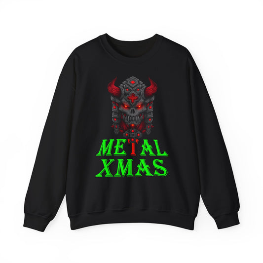 Metal Xmas Weihnachtspullover Schwarz | Geschenk für Metal-Fans