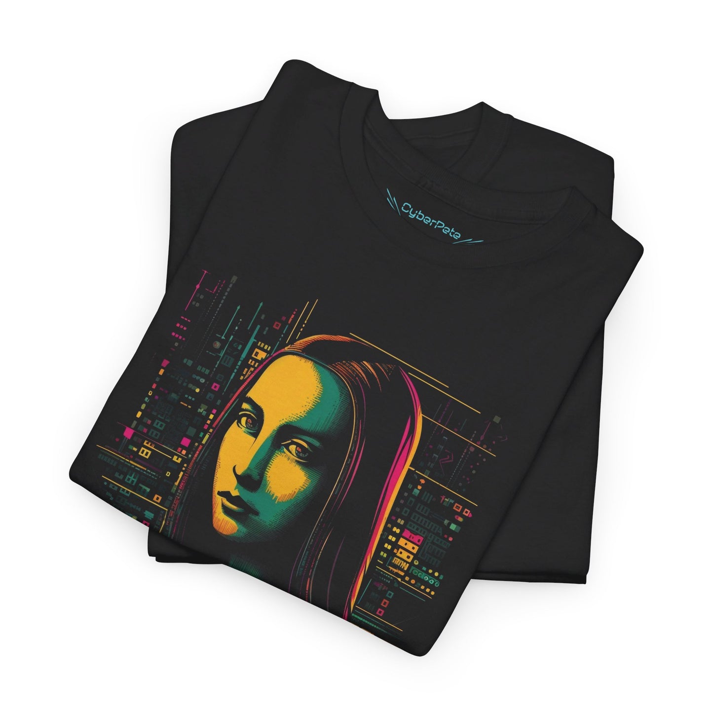 Cyberpunk Mona Lisa T-Shirt | T-shirt for art lovers and cyberpunk fans