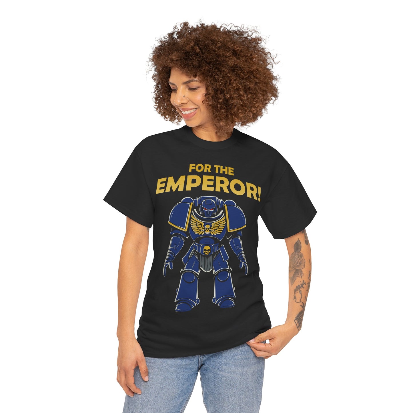 Space Marine T-Shirt – FOR THE EMPEROR! | T-Shirt für Gamer und Warhammer 40k Fans