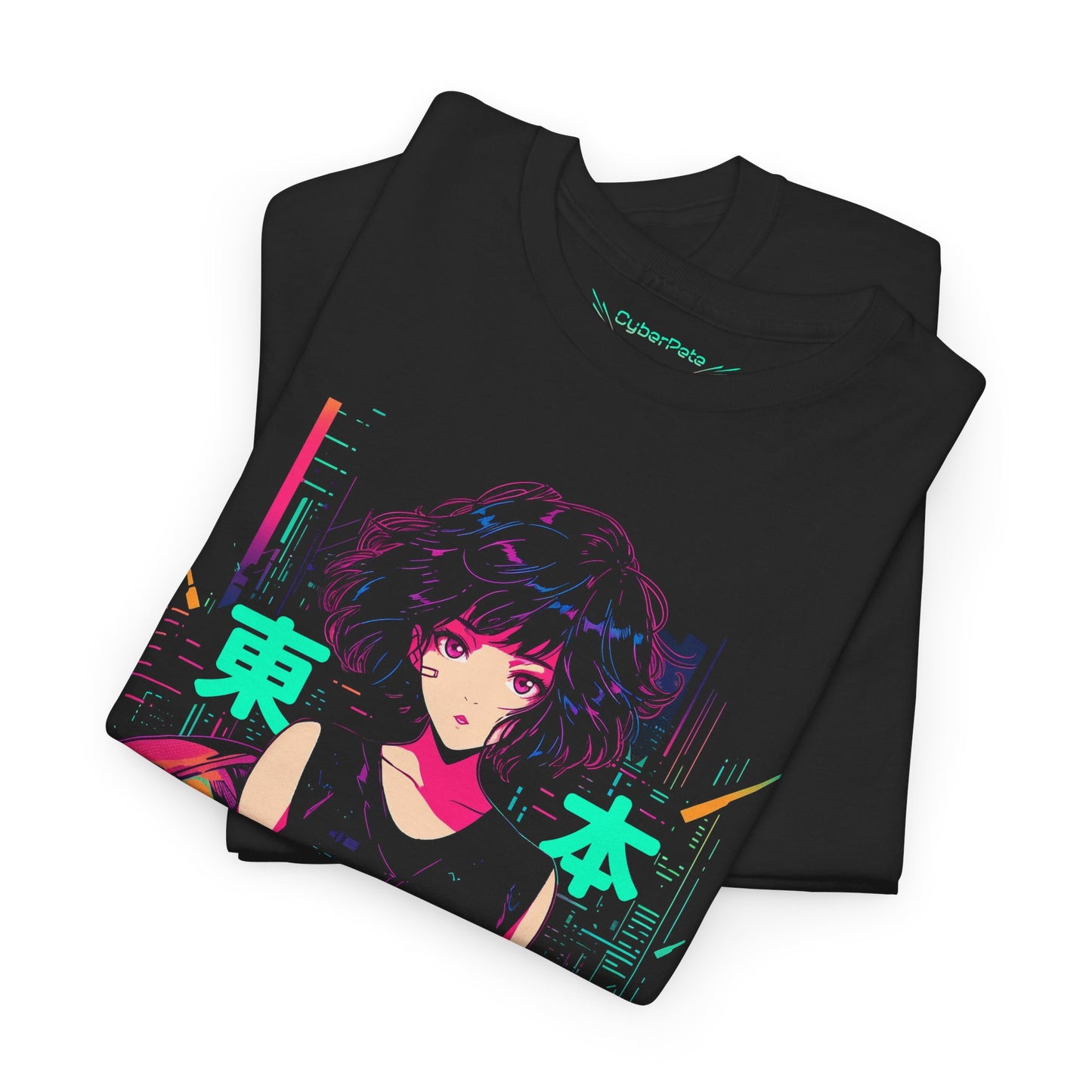 Cyberpunk Anime T-Shirt | Retro 80s Anime Girl