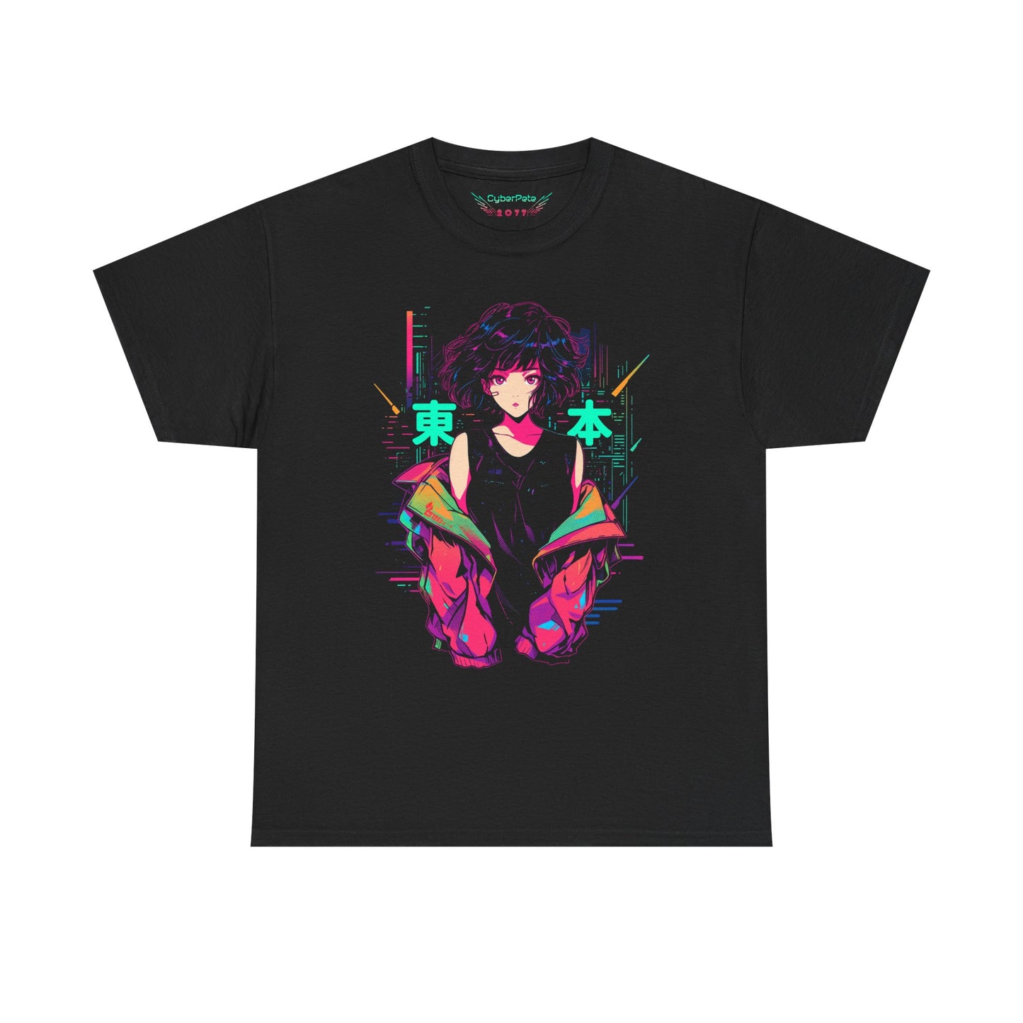 Cyberpunk Anime T-Shirt | Retro 80s Anime Girl