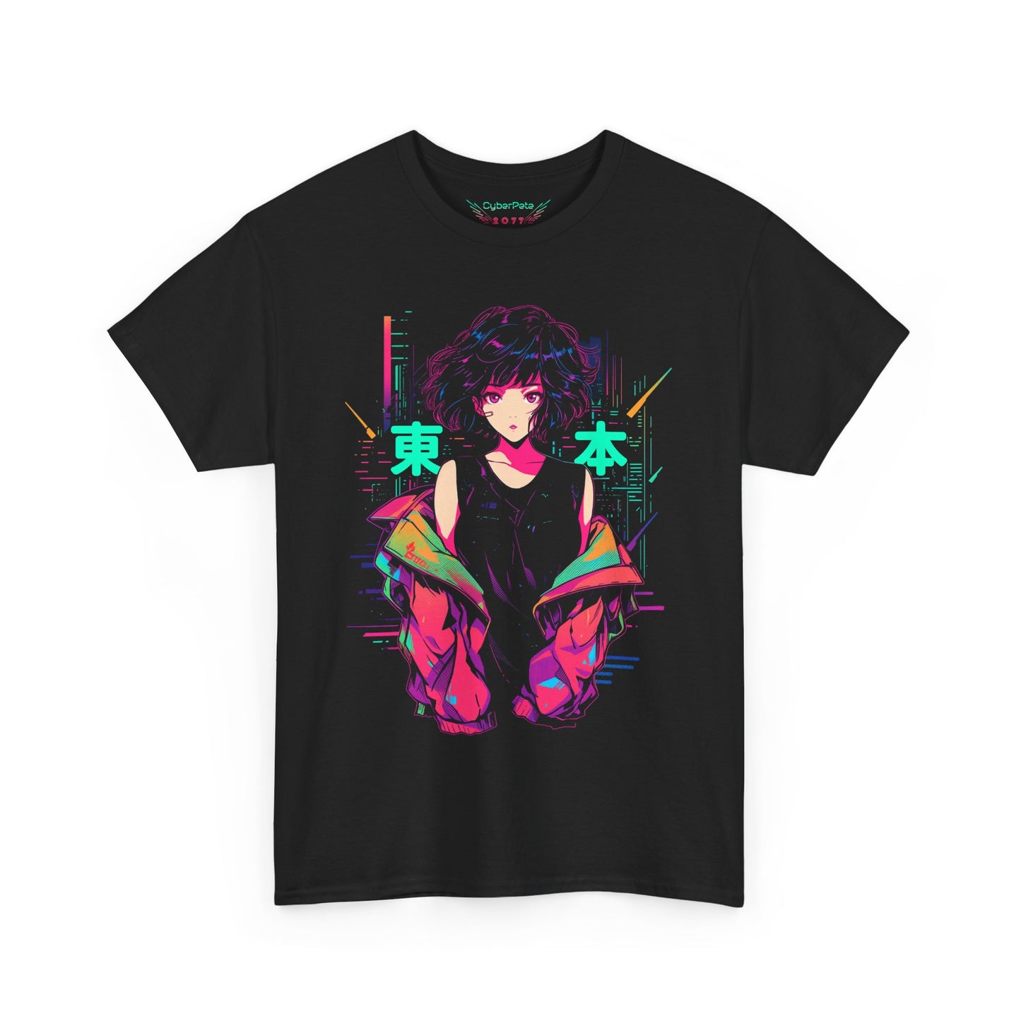 Cyberpunk Anime T-Shirt | Retro 80s Anime Girl