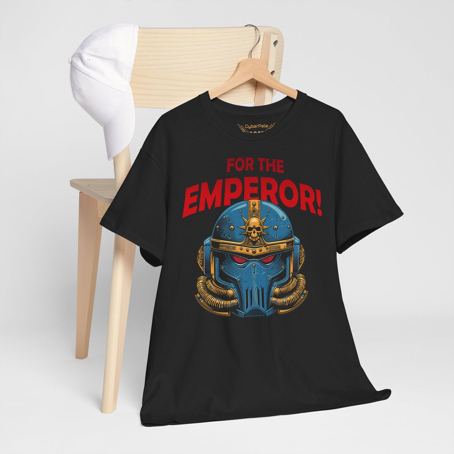 Space Marine Helm T-Shirt – FOR THE EMPEROR! | T-Shirt für Gamer und Warhammer 40k Fans