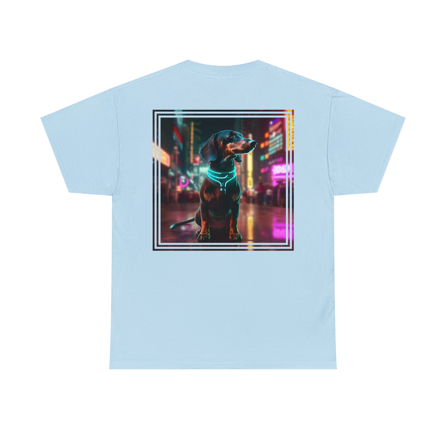 Cyberpunk Dachshund T-Shirt | T-shirt for cyberpunk and dog fans
