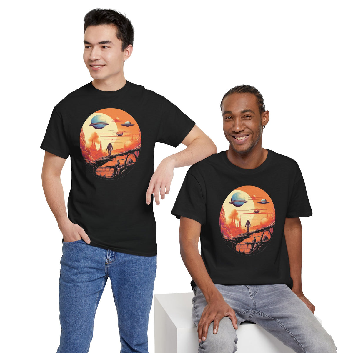 Fremde Welten T-Shirt | T-Shirt für Retro Sci-Fi Fans