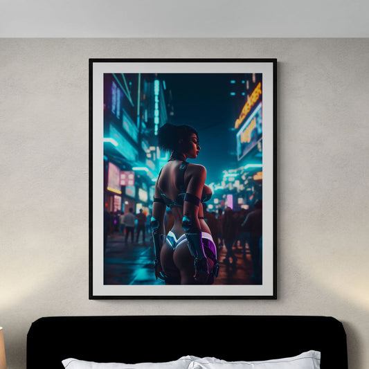 Cyberpunk Poster | Cyberpunk Night Beauty