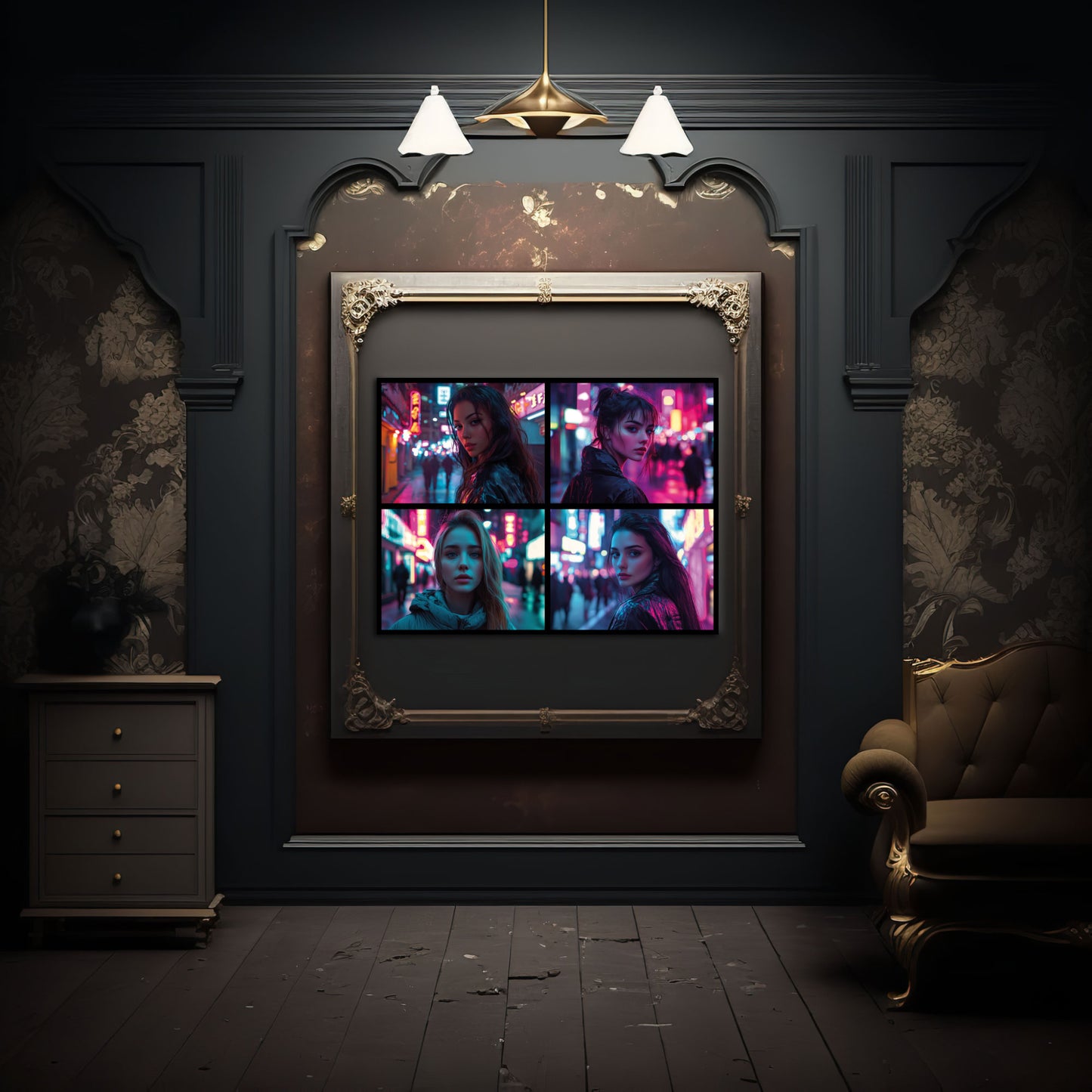 Cyberpunk Street Photography Poster | Poster für Sci-Fi und Cyberpunk Fans