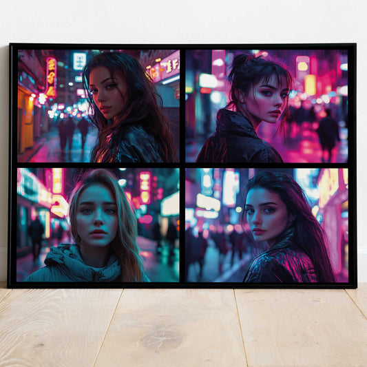 Cyberpunk Street Photography Poster | Poster für Sci-Fi und Cyberpunk Fans