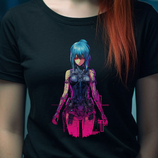Cyberpunk Anime Girl T-Shirt | T-shirt for cyberpunk and anime fans