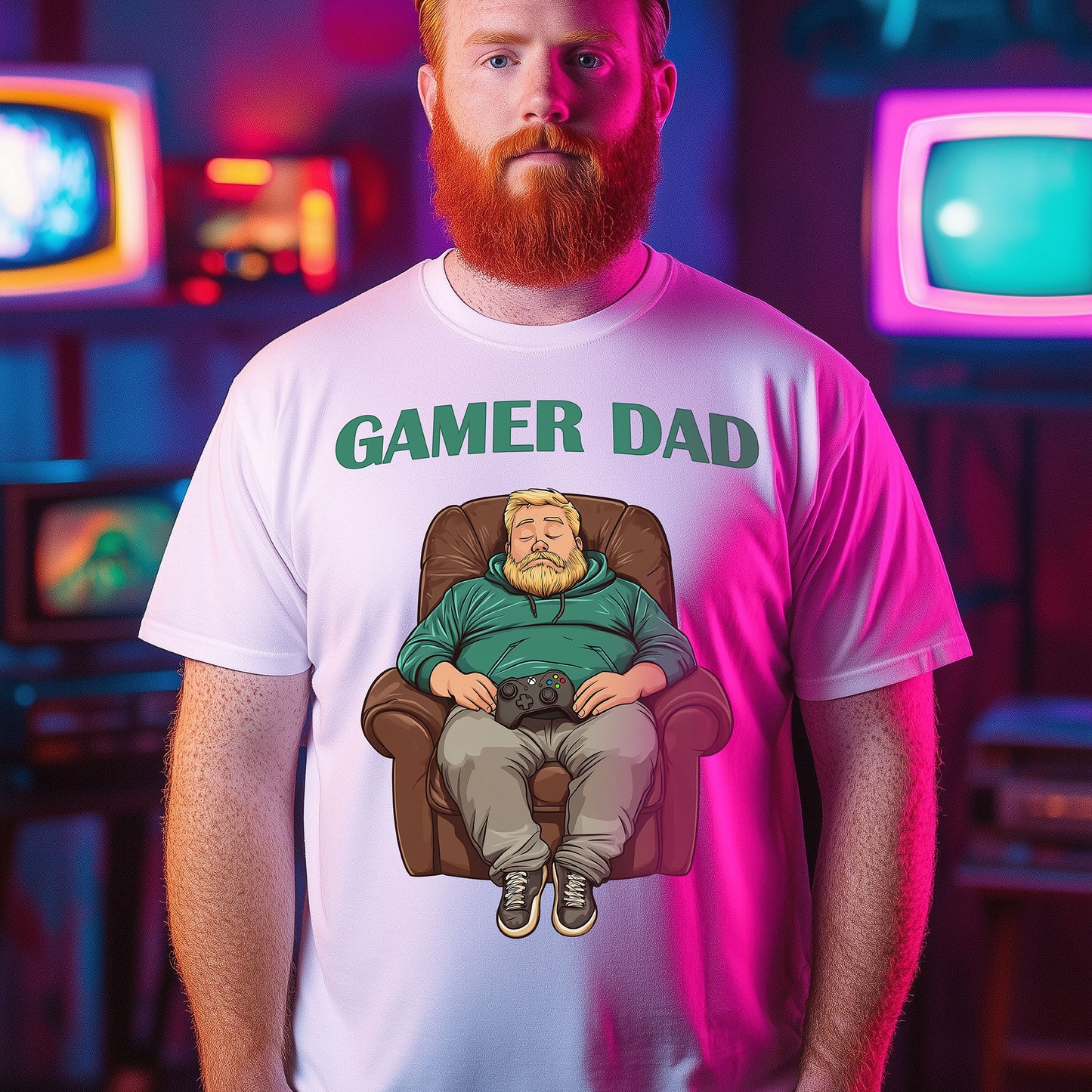GAMER DAD T-Shirt Xbox | Lustiges Geschenk für Gamer Väter