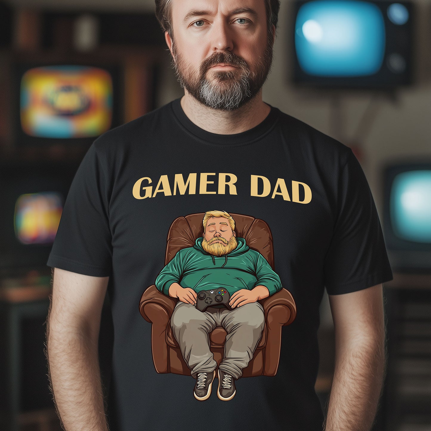 GAMER DAD T-Shirt Xbox | Lustiges Geschenk für Gamer Väter