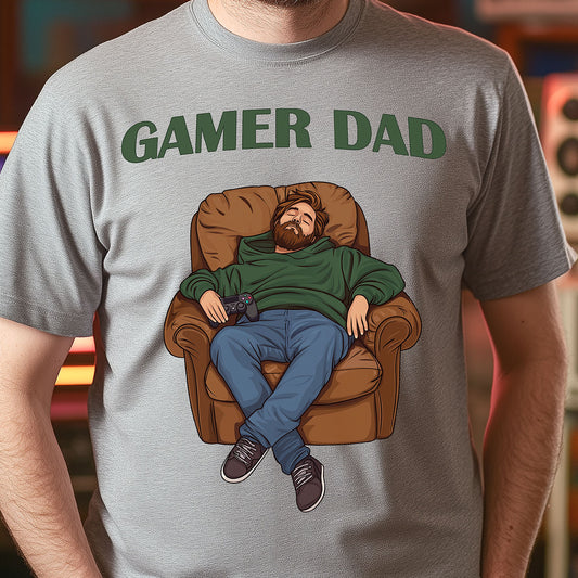 GAMER DAD T-Shirt PS4 | Lustiges Geschenk für Zocker-Väter