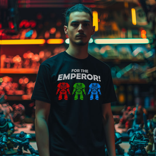 Retro RGB Space Marine T-Shirt | T-Shirt für Gamer und Warhammer 40k Fans