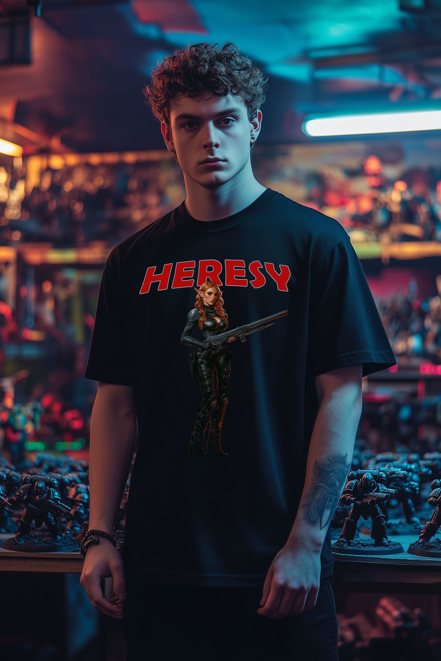 HERESY! – Dark Eldar Wych | T-Shirt für Gamer und Warhammer 40k Fans