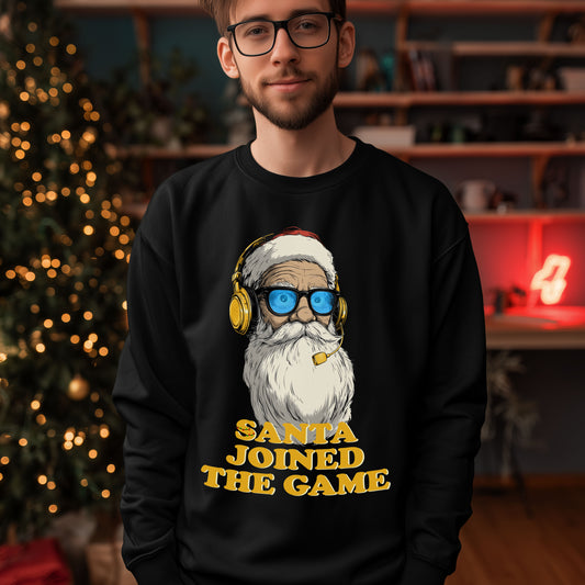 Santa joined the game – Gaming-Pullover für Weihnachten