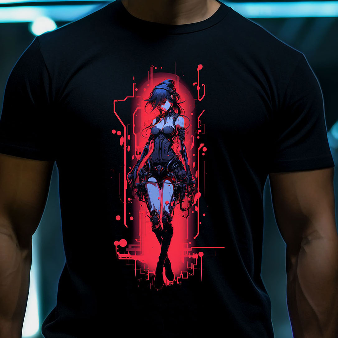 Cyberpunk Assassin T-Shirt | T-shirt for cyberpunk and sci-fi fans