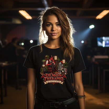 Demon Therapist T-Shirt | Lustiges Geschenk für Therapeuten