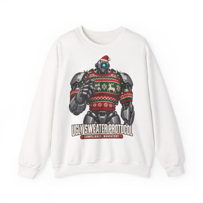 Roboter-Weihnachtspullover Ugly Sweater Protocol | Für Technikfans