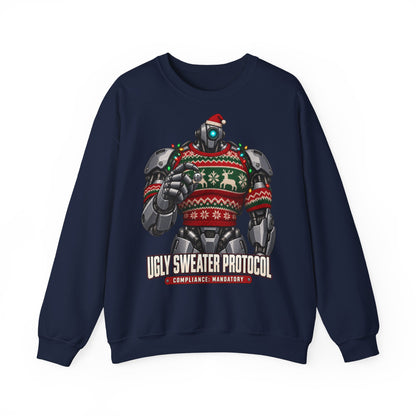 Roboter-Weihnachtspullover Ugly Sweater Protocol | Für Technikfans