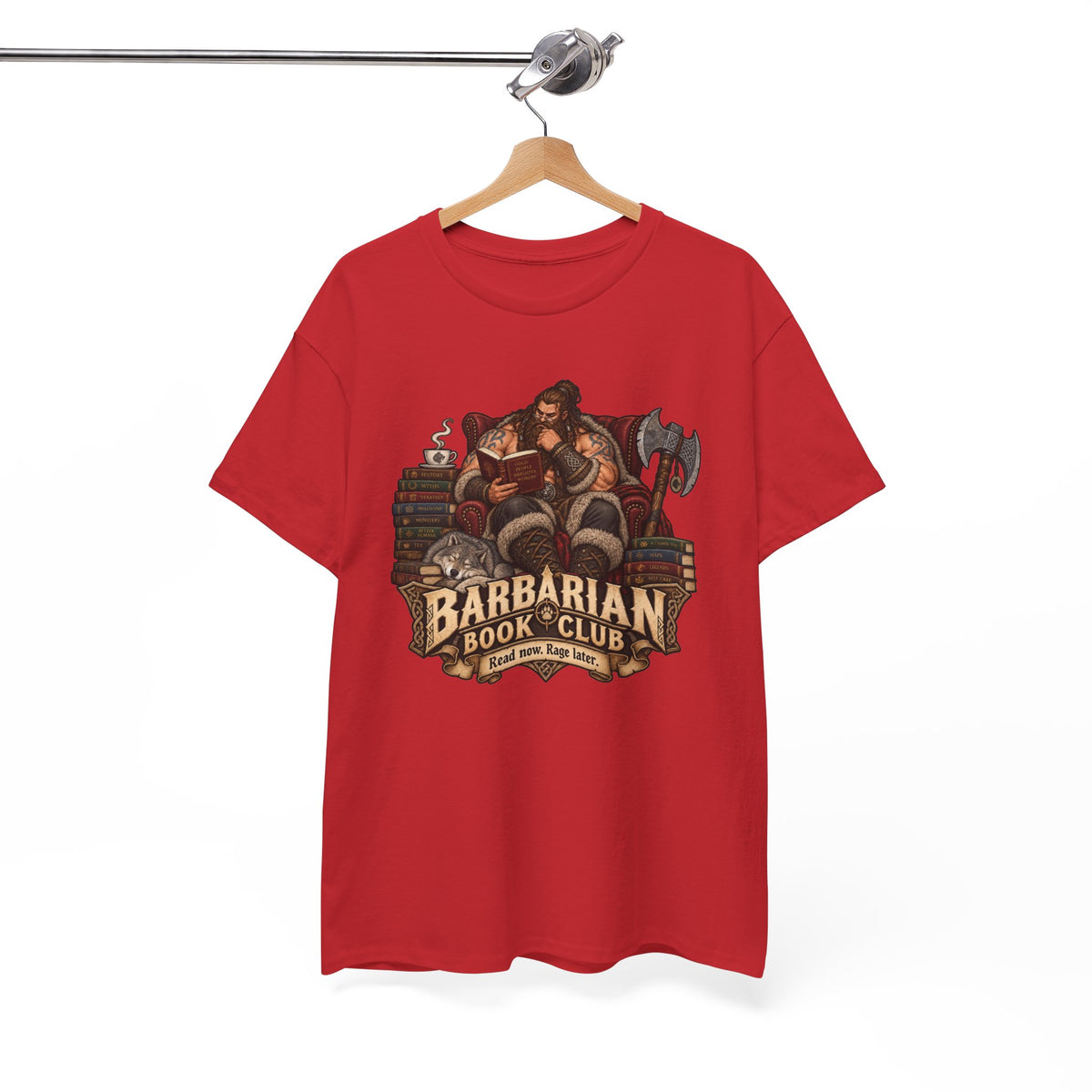 Barbarian Book Club T-Shirt | Lustiges Shirt für Leseratten