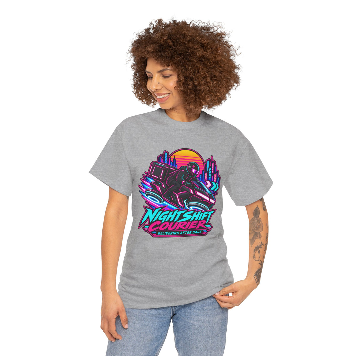 Nightshift Courier T-Shirt | Geschenk für Kuriere und Lieferfahrer