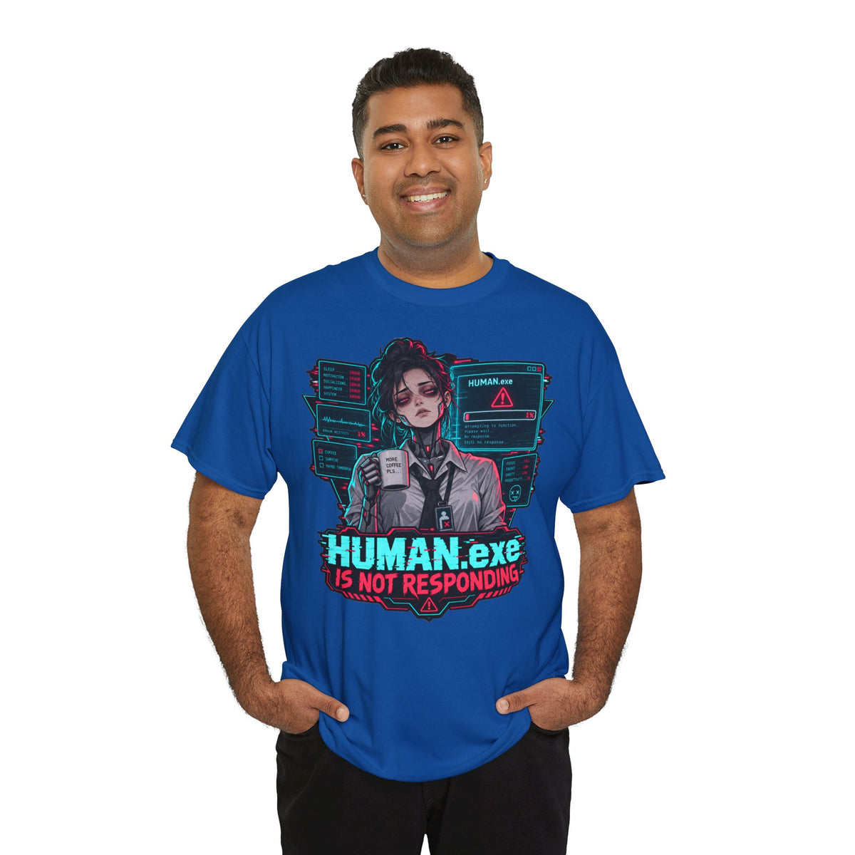 HUMAN.exe T-Shirt | Lustiges Geschenk für Büro und Kollegen