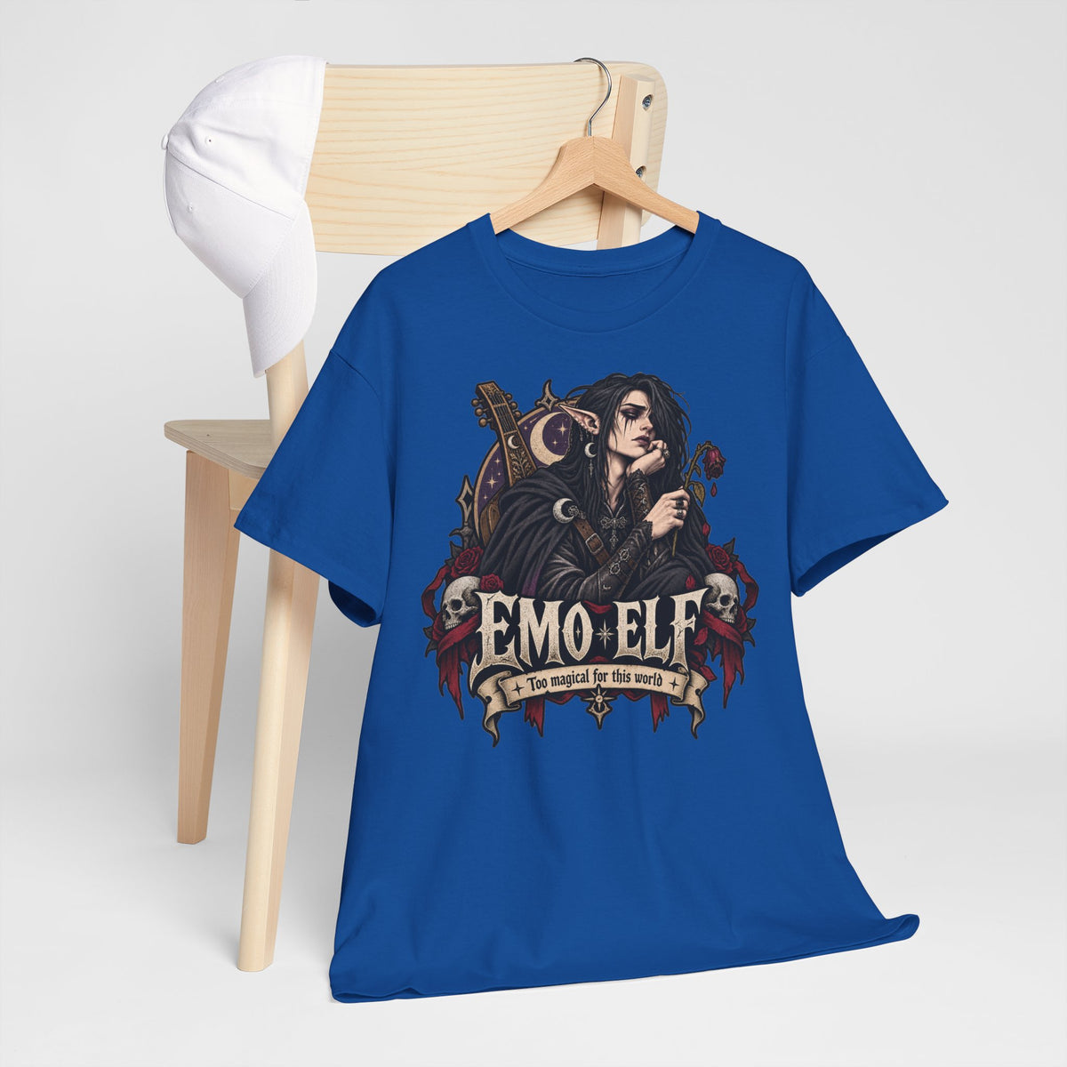 Emo Elf T-Shirt | Gothic-Geschenk für Emo- und Fantasy-Fans