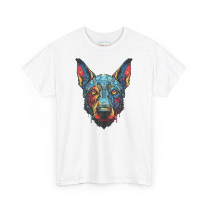 Colorful Robo Dog T-Shirt | T-shirt for sci-fi fans and dog lovers