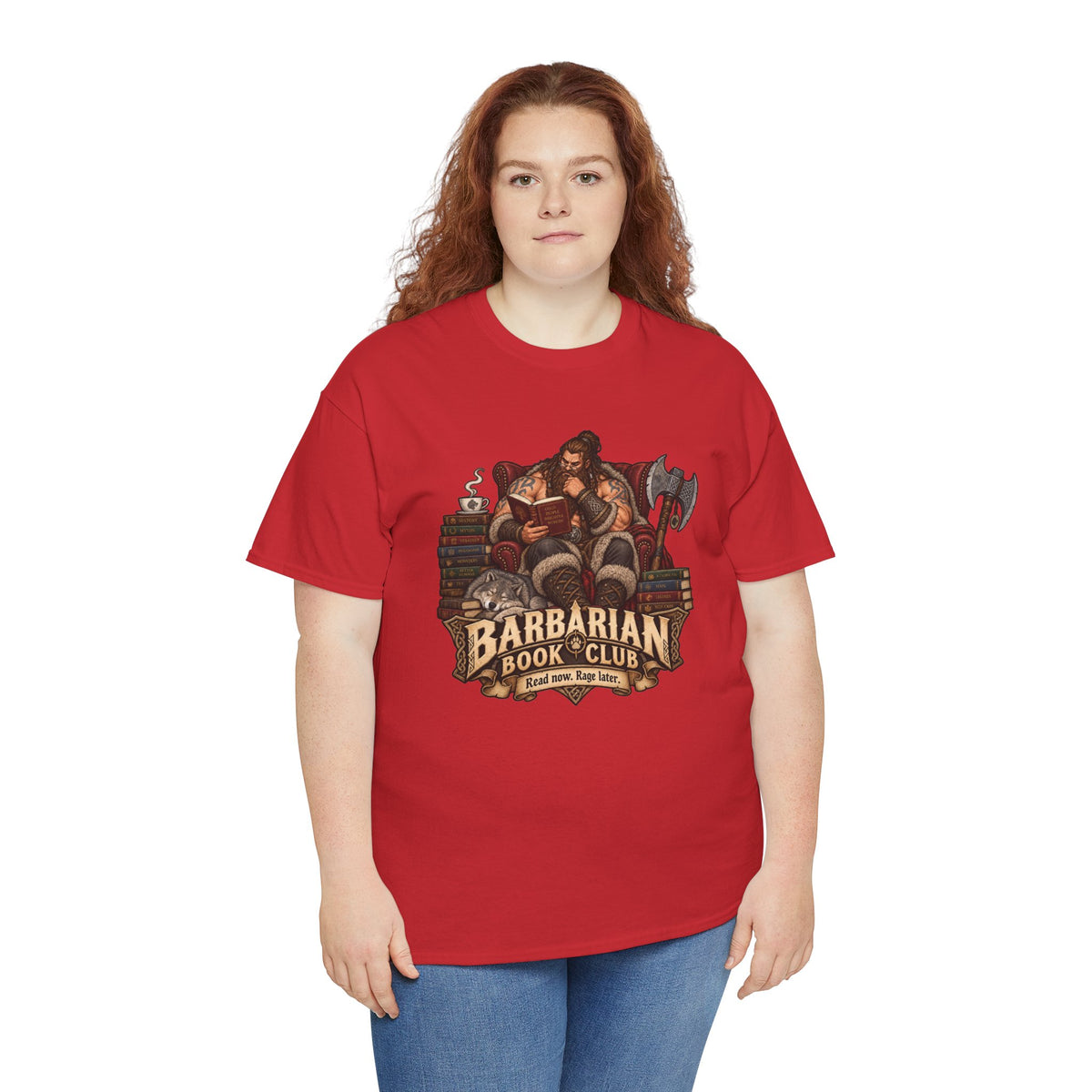 Barbarian Book Club T-Shirt | Lustiges Shirt für Leseratten
