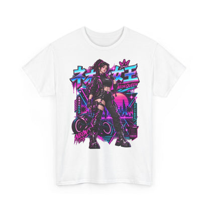 Neon Queen T-Shirt | Biker-Geschenk für Motorradfahrerinnen