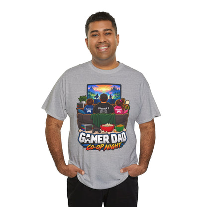 Gamer Dad Co-op Night T-Shirt | Geschenk für Papa von den Kindern