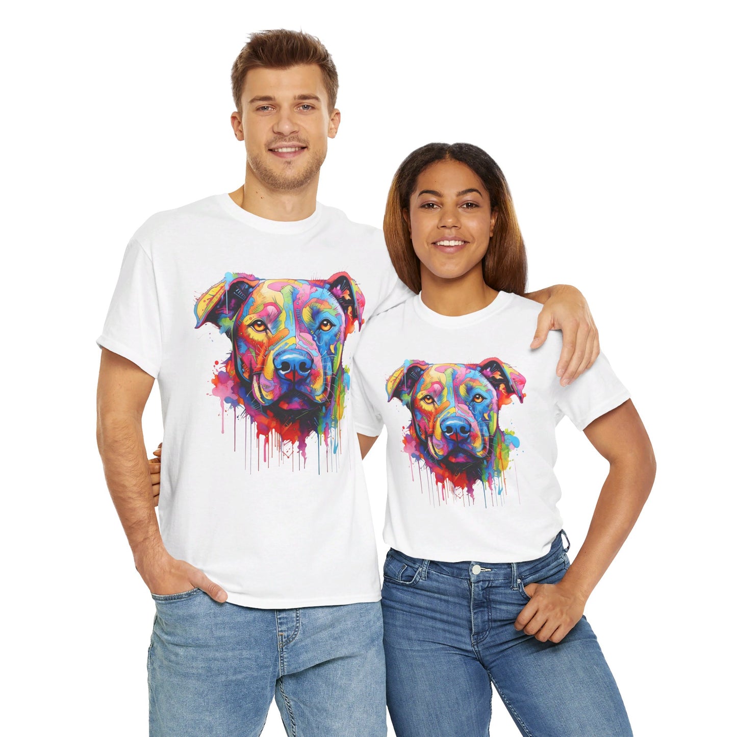 Graffiti Pitbull T-Shirt | T-Shirt für Street Art und Hunde Fans