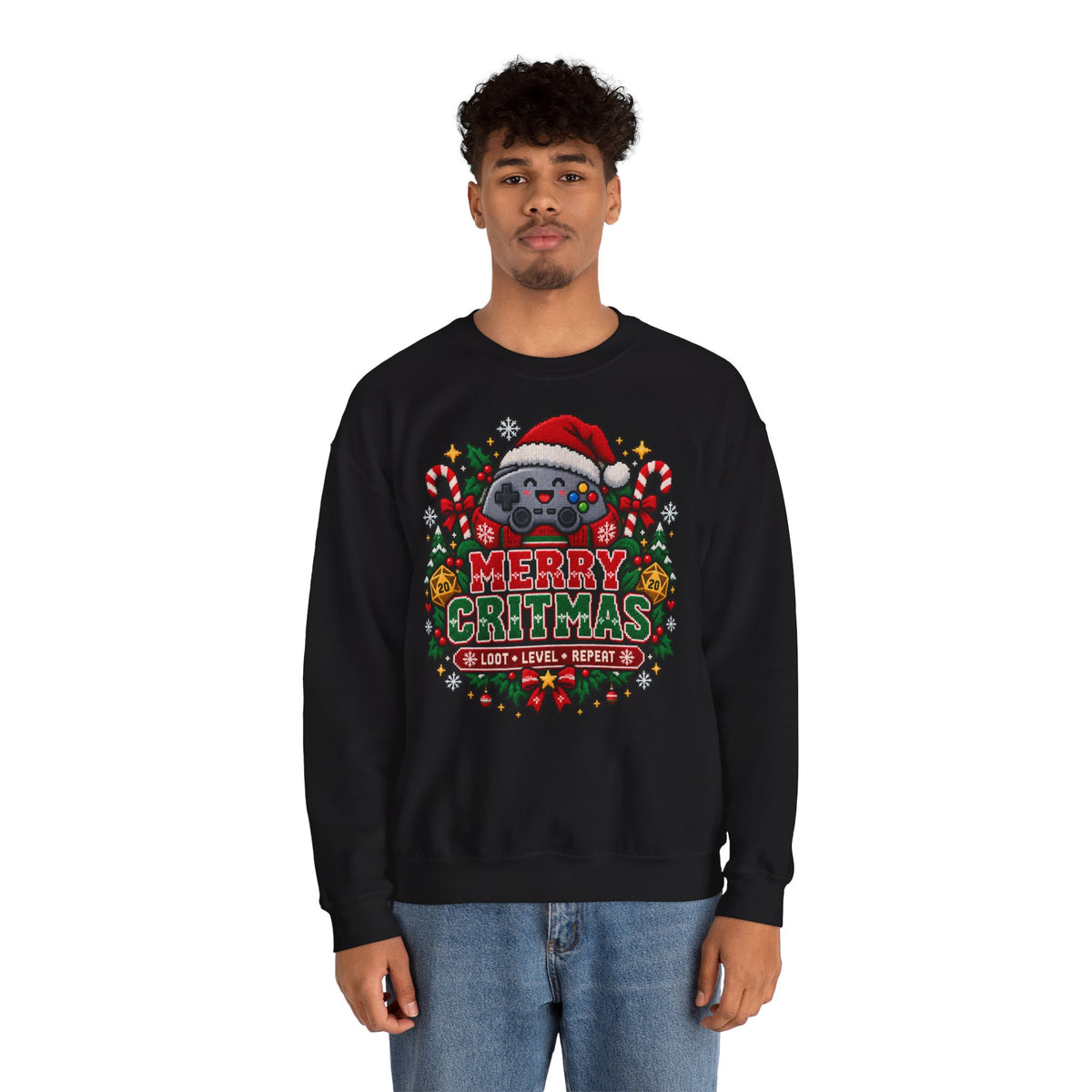 Merry Critmas Weihnachtspullover | Geschenk für Gamer