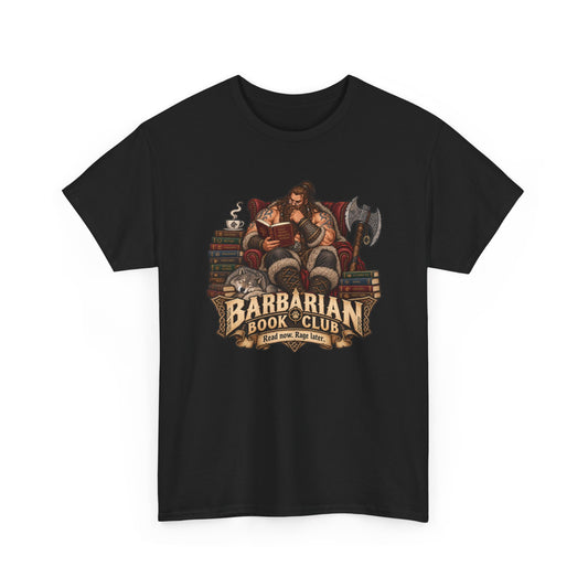 Barbarian Book Club T-Shirt | Lustiges Shirt für Leseratten
