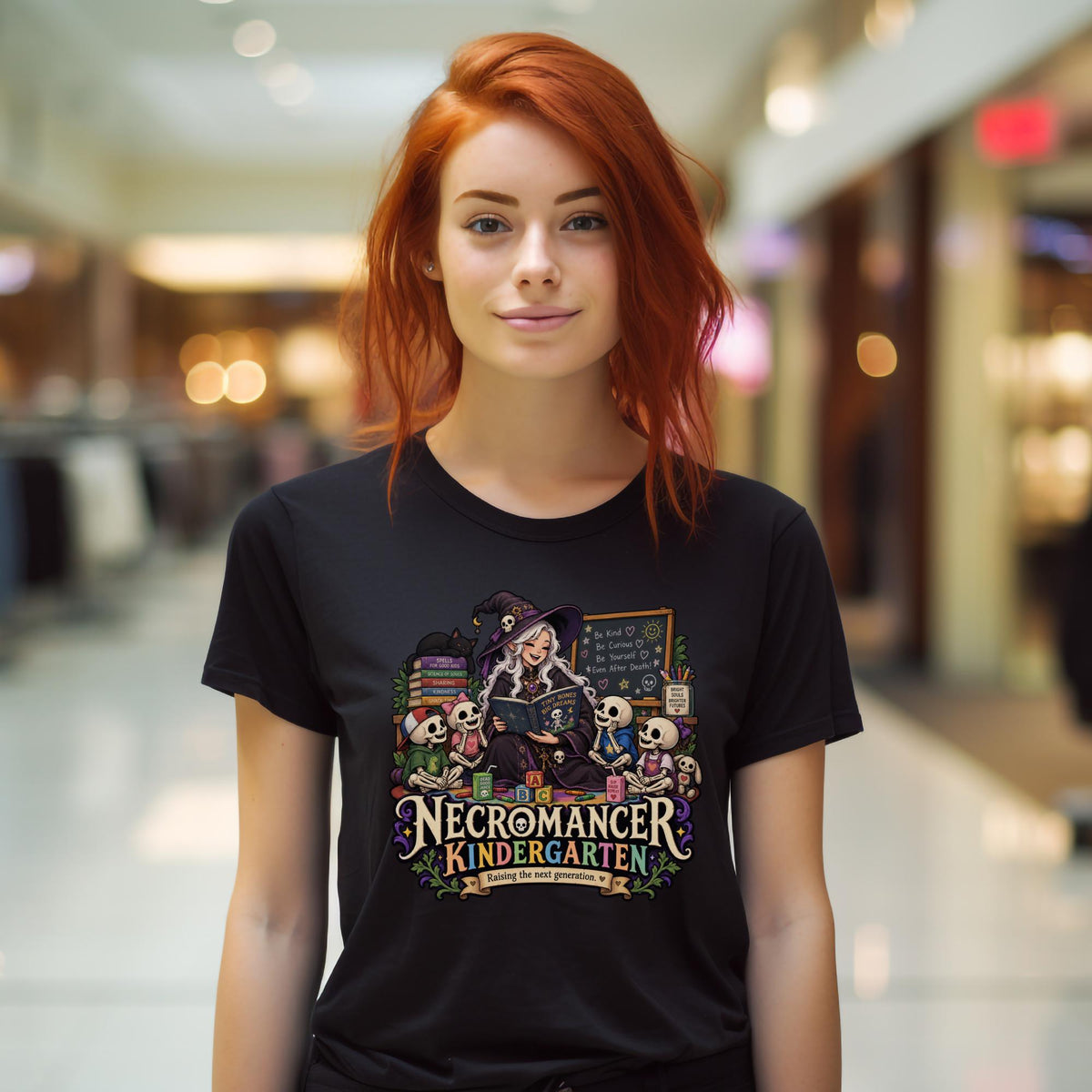 Necromancer Kindergarten T-Shirt | Lustiges Geschenk für Erzieherinnen
