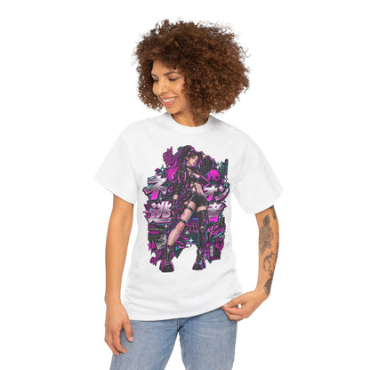 Neon Fugitive T-Shirt | Synthwave-Geschenk für Retrowave-Fans