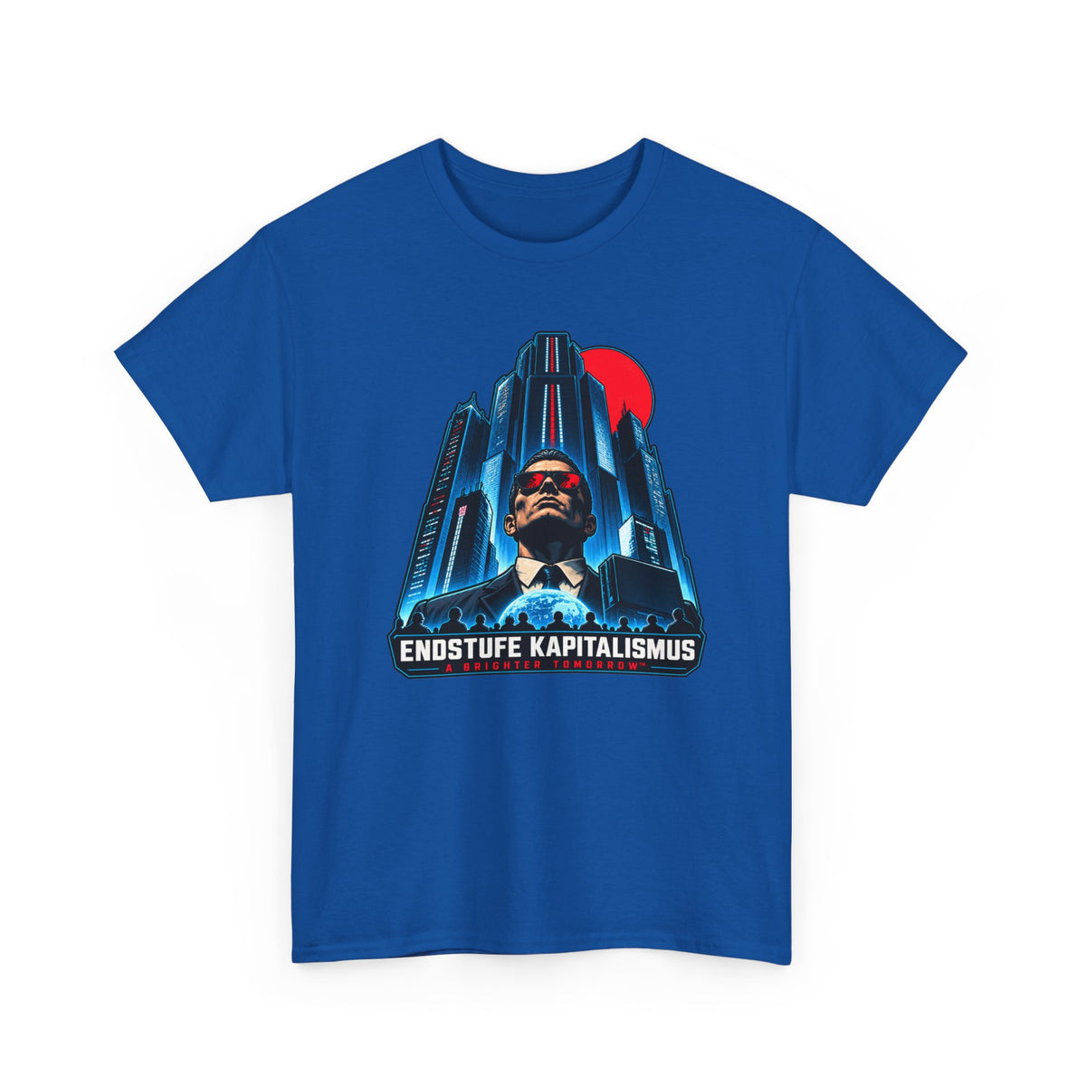 Endstufe Kapitalismus T-Shirt | Dystopie-Satire für Cyberpunk-Fans