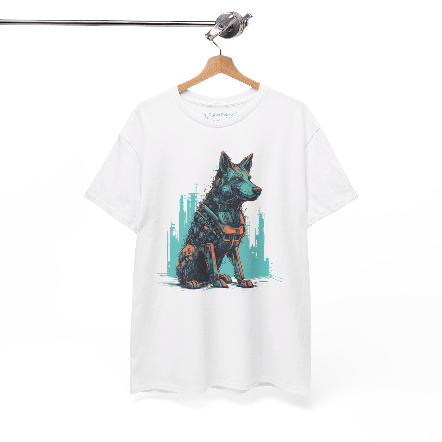 Roboter Schäferhund T-Shirt | T-Shirt für Sci-Fi Fans und Hundeliebhaber