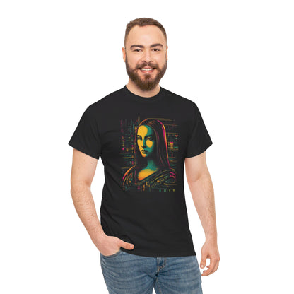 Cyberpunk Mona Lisa T-Shirt | T-Shirt für Kunstliebhaber und Cyberpunk Fans